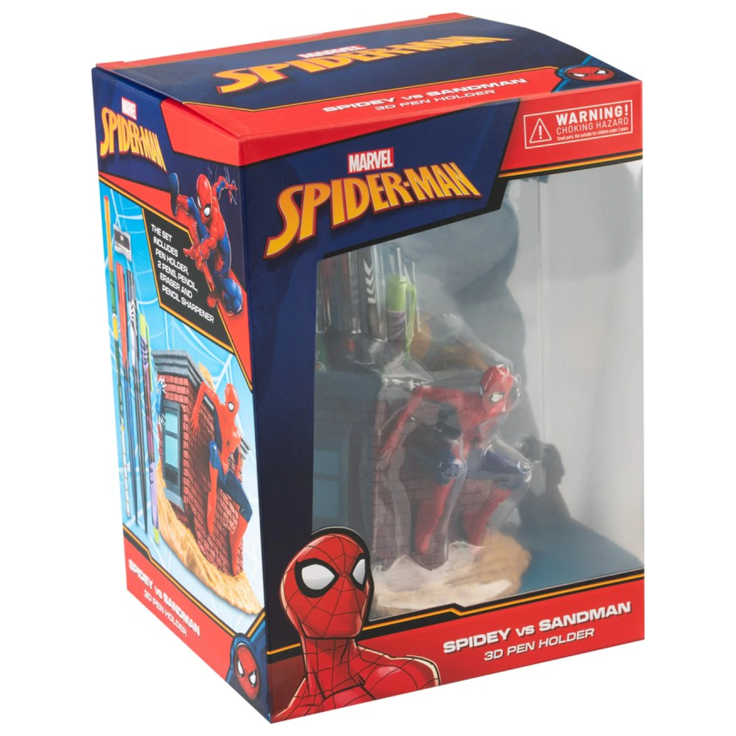 Marvel Spiderman Stifthalter + Bleistifte Produktfoto