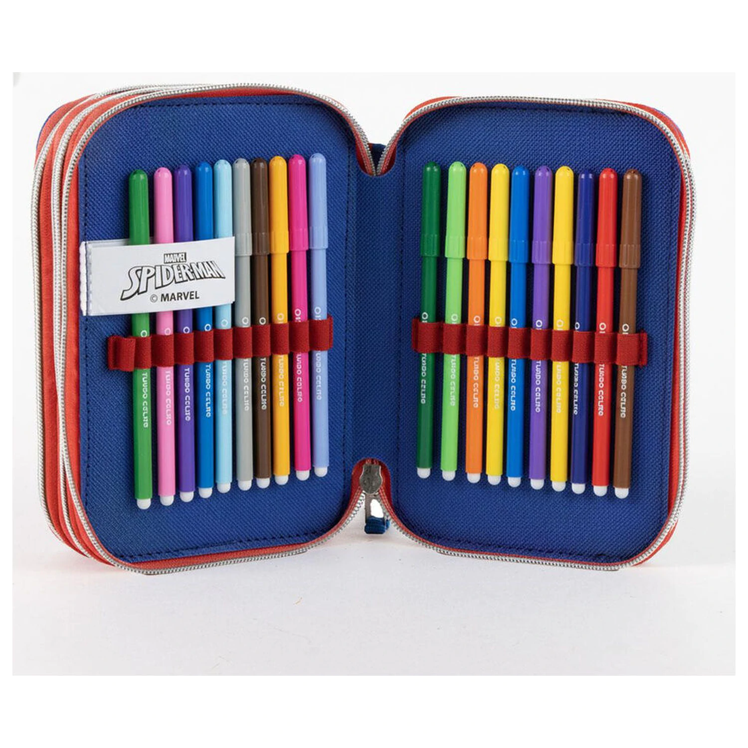 Marvel Spiderman Dreifach-Federmäppchen Produktfoto