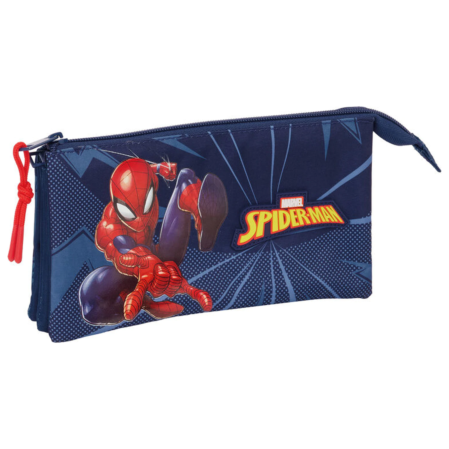 Marvel Spiderman dreifaches Federmäppchen Produktfoto