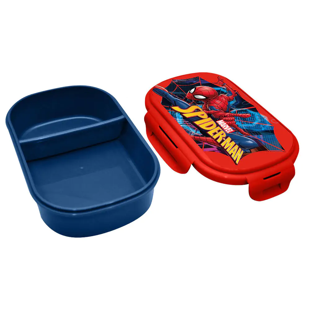 Marvel Spiderman Snackbox und Geschirr Set Produktfoto