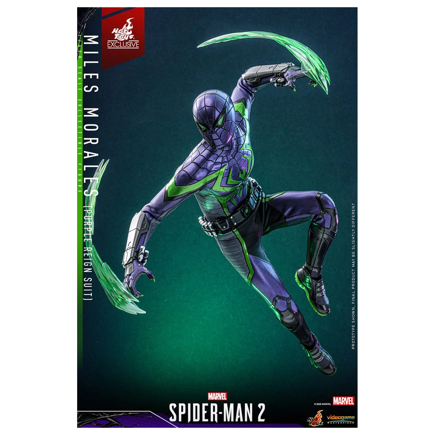 Spider-Man Videospiel Meisterwerk Actionfigur 1/6 Miles Morales (Purple Reign Suit) Hot Toys Exclusive 30 cm Produktfoto