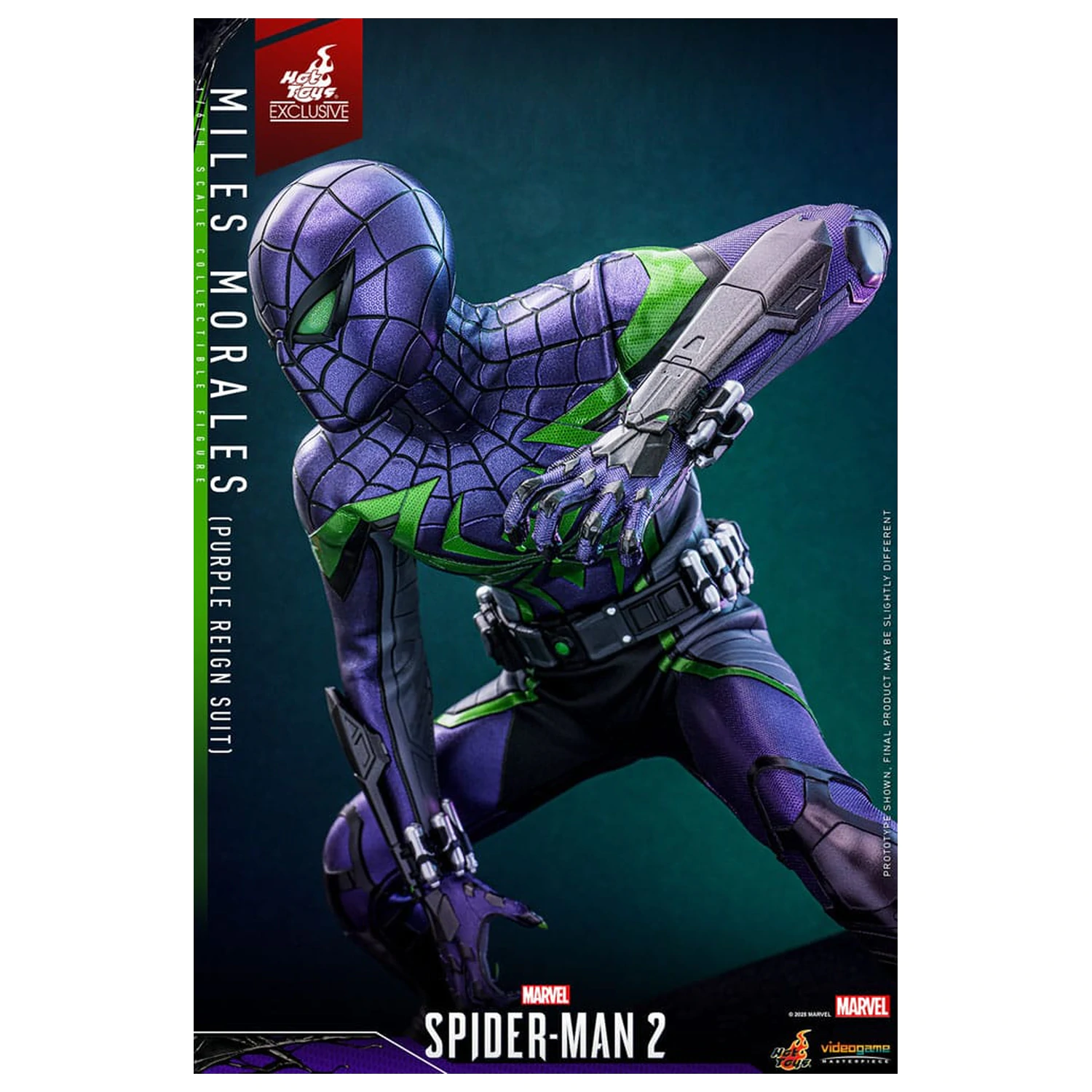Spider-Man Videospiel Meisterwerk Actionfigur 1/6 Miles Morales (Purple Reign Suit) Hot Toys Exclusive 30 cm Produktfoto