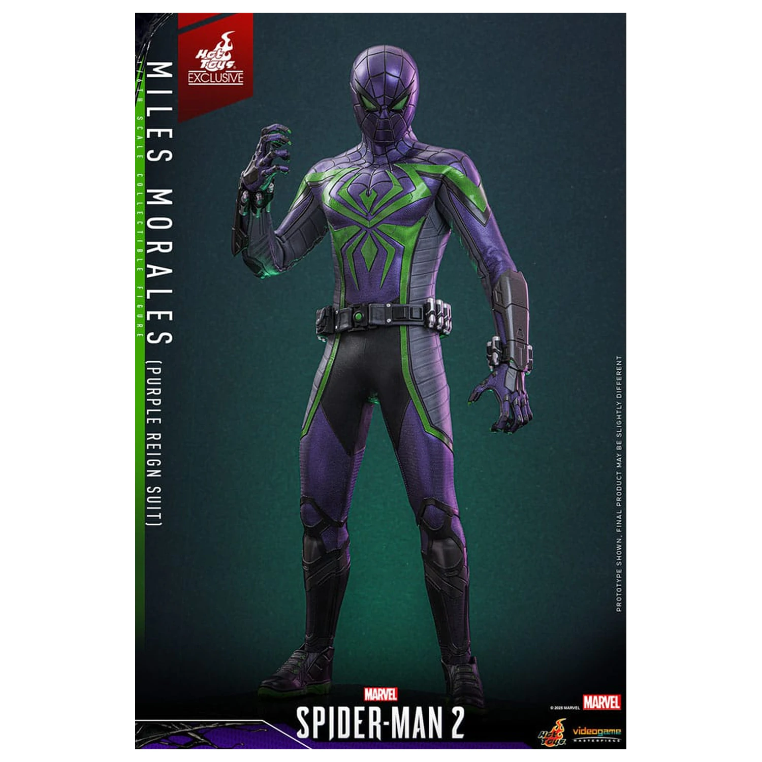 Spider-Man Videospiel Meisterwerk Actionfigur 1/6 Miles Morales (Purple Reign Suit) Hot Toys Exclusive 30 cm Produktfoto