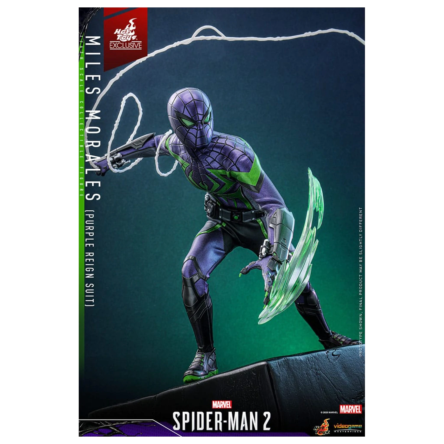Spider-Man Videospiel Meisterwerk Actionfigur 1/6 Miles Morales (Purple Reign Suit) Hot Toys Exclusive 30 cm Produktfoto