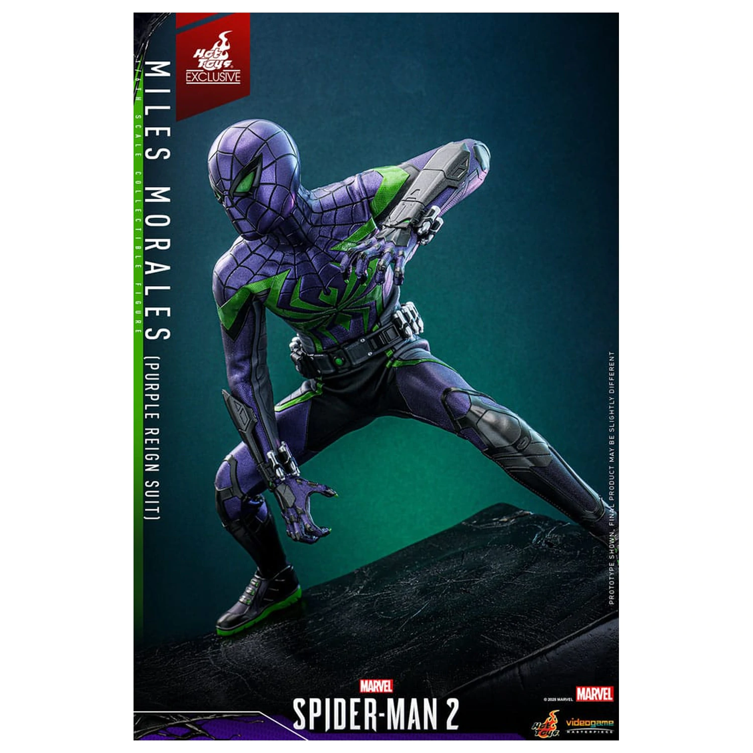 Spider-Man Videospiel Meisterwerk Actionfigur 1/6 Miles Morales (Purple Reign Suit) Hot Toys Exclusive 30 cm Produktfoto