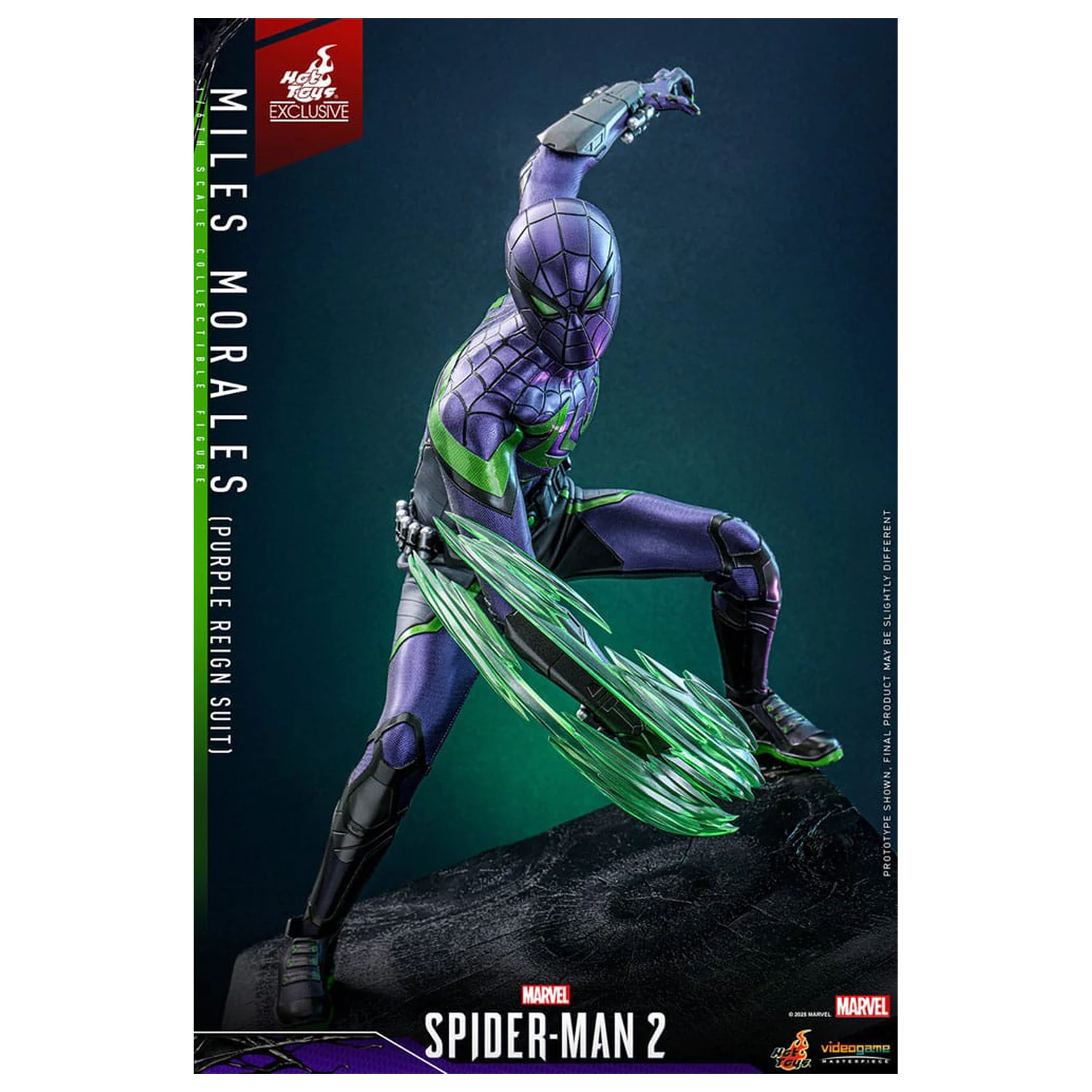 Spider-Man Videospiel Meisterwerk Actionfigur 1/6 Miles Morales (Purple Reign Suit) Hot Toys Exclusive 30 cm Produktfoto