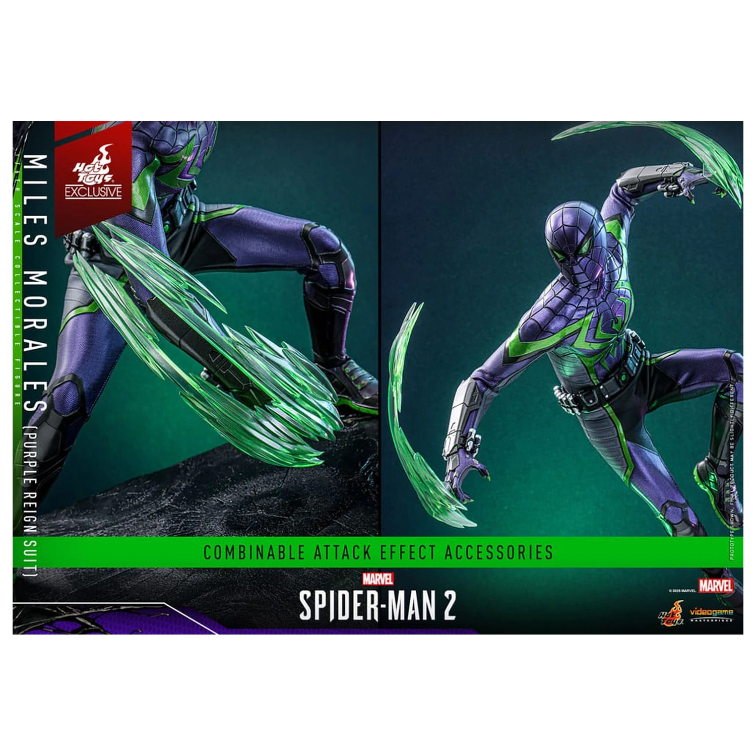 Spider-Man Videospiel Meisterwerk Actionfigur 1/6 Miles Morales (Purple Reign Suit) Hot Toys Exclusive 30 cm Produktfoto
