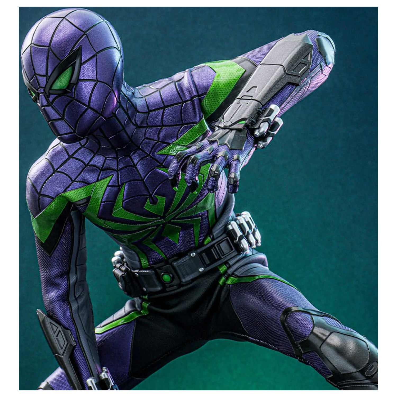 Spider-Man Videospiel Meisterwerk Actionfigur 1/6 Miles Morales (Purple Reign Suit) Hot Toys Exclusive 30 cm Produktfoto