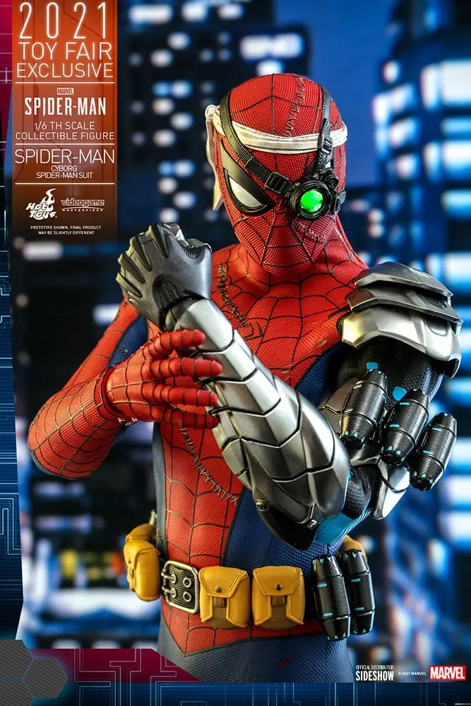 Spider-Man Videogame Masterpiece Actionfigur 1/6 Cyborg Spider-Man Suit 2021 Toy Fair Exclusive 30cm Produktfoto