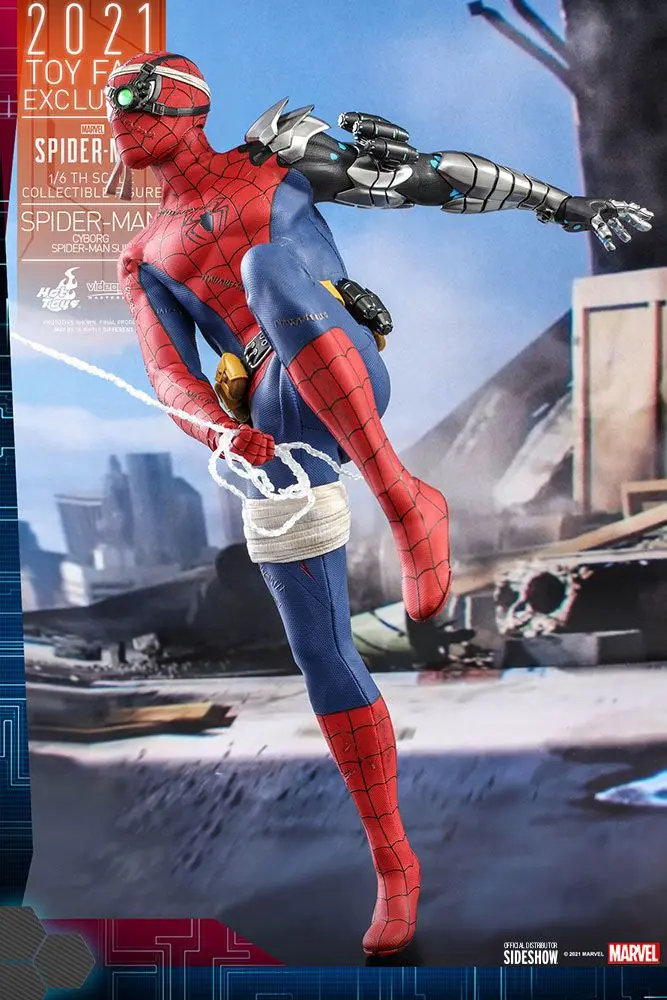 Spider-Man Videogame Masterpiece Actionfigur 1/6 Cyborg Spider-Man Suit 2021 Toy Fair Exclusive 30cm Produktfoto