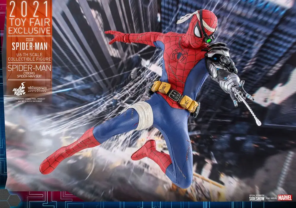 Spider-Man Videogame Masterpiece Actionfigur 1/6 Cyborg Spider-Man Suit 2021 Toy Fair Exclusive 30cm Produktfoto
