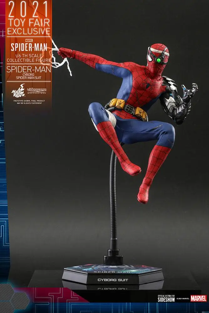 Spider-Man Videogame Masterpiece Actionfigur 1/6 Cyborg Spider-Man Suit 2021 Toy Fair Exclusive 30cm Produktfoto