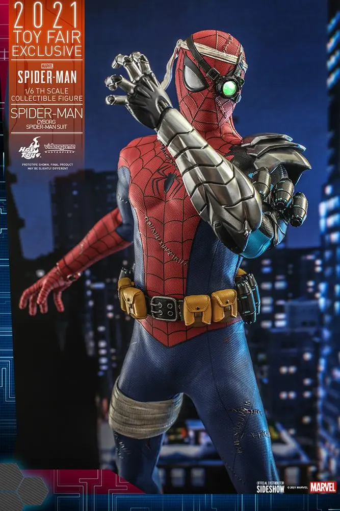 Spider-Man Videogame Masterpiece Actionfigur 1/6 Cyborg Spider-Man Suit 2021 Toy Fair Exclusive 30cm Produktfoto