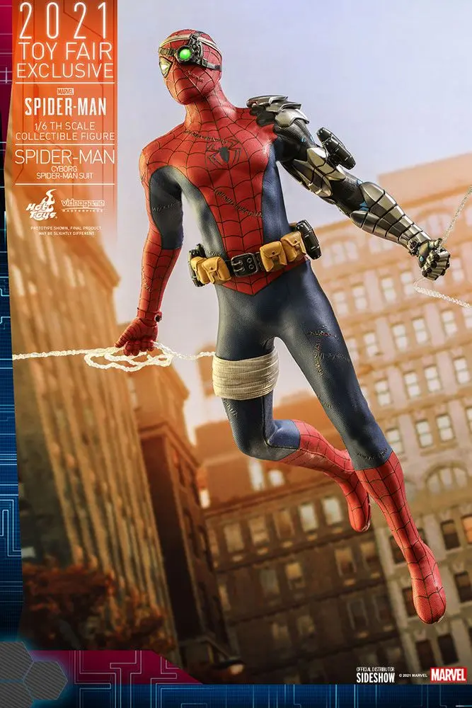 Spider-Man Videogame Masterpiece Actionfigur 1/6 Cyborg Spider-Man Suit 2021 Toy Fair Exclusive 30cm Produktfoto