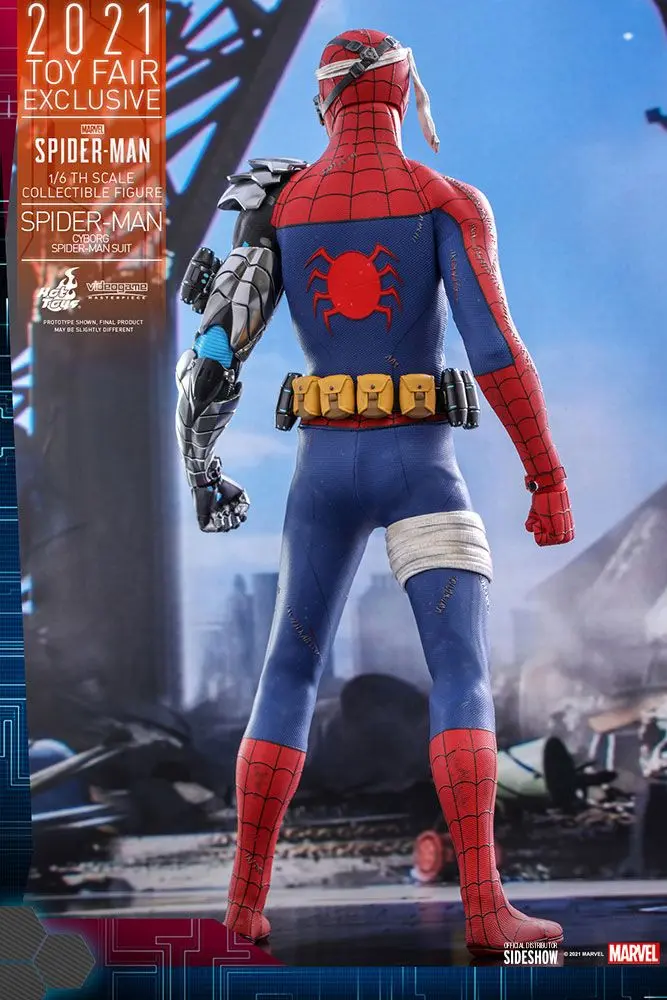 Spider-Man Videogame Masterpiece Actionfigur 1/6 Cyborg Spider-Man Suit 2021 Toy Fair Exclusive 30cm Produktfoto