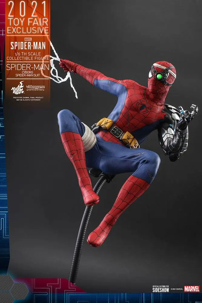 Spider-Man Videogame Masterpiece Actionfigur 1/6 Cyborg Spider-Man Suit 2021 Toy Fair Exclusive 30cm Produktfoto