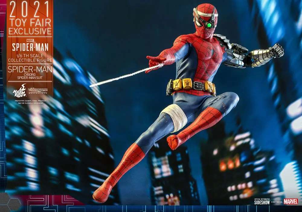 Spider-Man Videogame Masterpiece Actionfigur 1/6 Cyborg Spider-Man Suit 2021 Toy Fair Exclusive 30cm Produktfoto