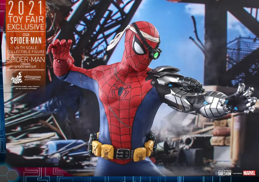 Spider-Man Videogame Masterpiece Actionfigur 1/6 Cyborg Spider-Man Suit 2021 Toy Fair Exclusive 30cm Produktfoto