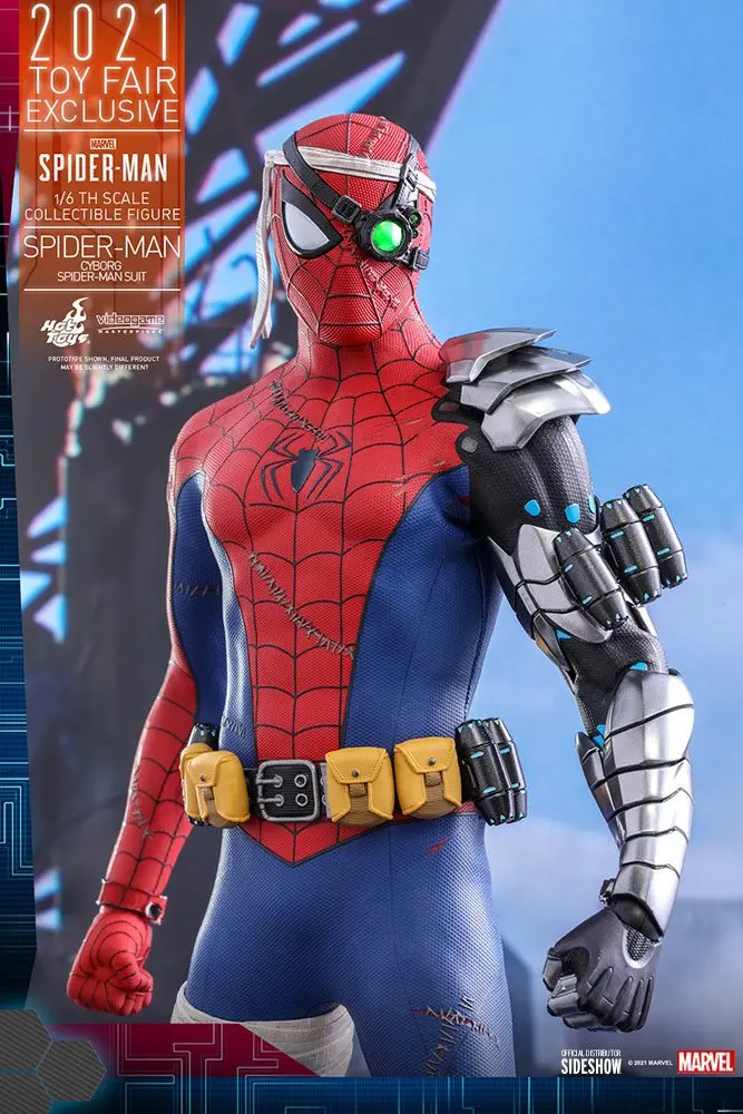 Spider-Man Videogame Masterpiece Actionfigur 1/6 Cyborg Spider-Man Suit 2021 Toy Fair Exclusive 30cm Produktfoto