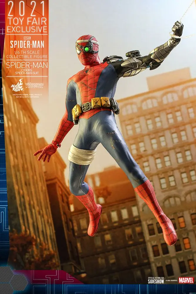 Spider-Man Videogame Masterpiece Actionfigur 1/6 Cyborg Spider-Man Suit 2021 Toy Fair Exclusive 30cm Produktfoto