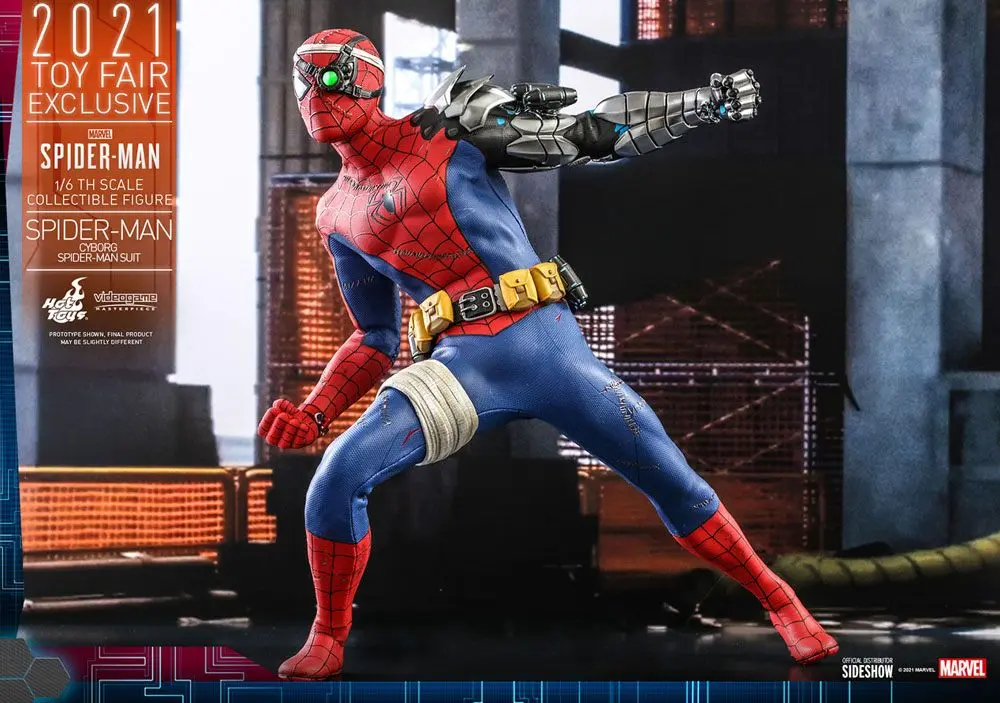 Spider-Man Videogame Masterpiece Actionfigur 1/6 Cyborg Spider-Man Suit 2021 Toy Fair Exclusive 30cm Produktfoto