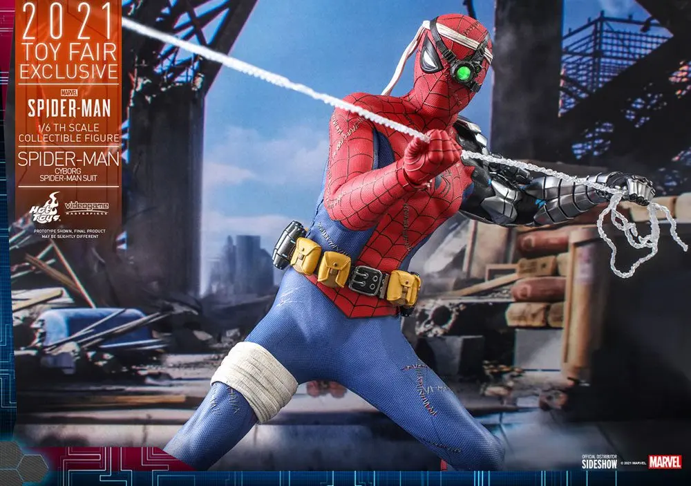 Spider-Man Videogame Masterpiece Actionfigur 1/6 Cyborg Spider-Man Suit 2021 Toy Fair Exclusive 30cm Produktfoto