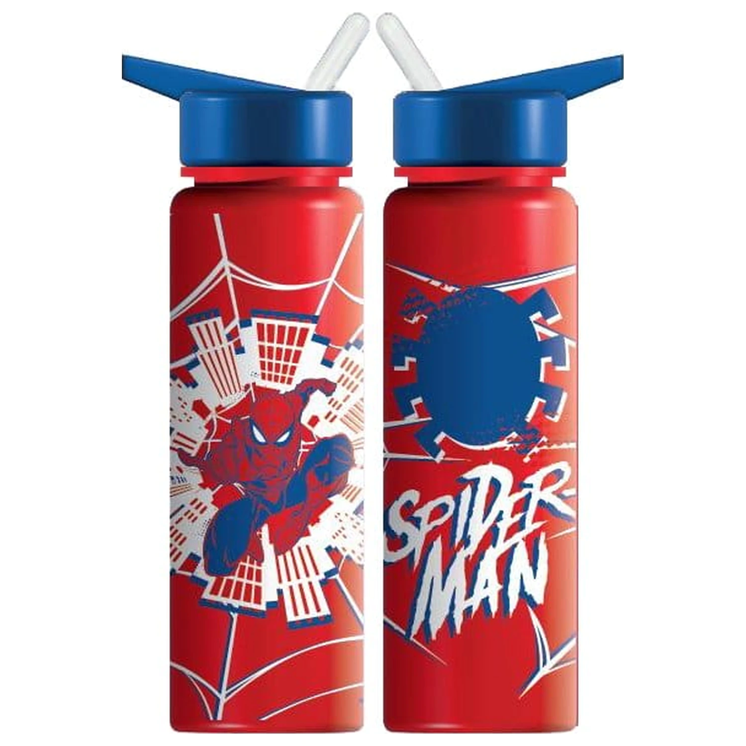 Spider-Man Trinkflasche Rot, Weiß und Blau Produktfoto