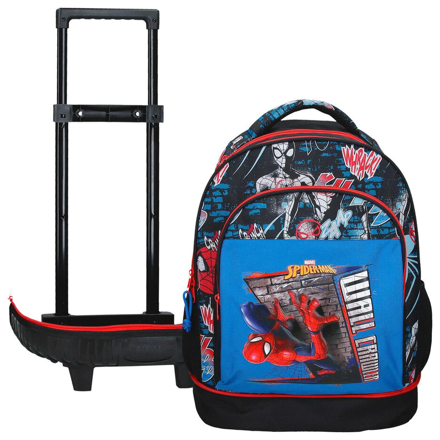 Marvel Spiderman Wall Crawler ausziehbarer kompakter Trolley 43 cm Produktfoto