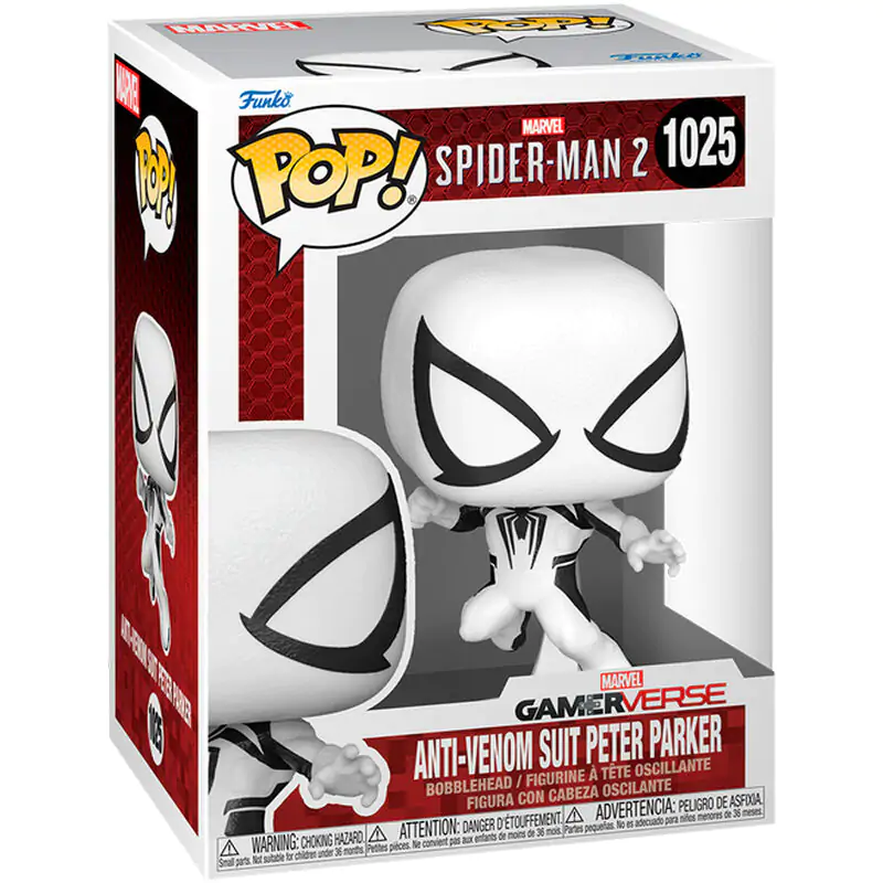 Spiderman 2 Funko POP! Games Vinyl Figur Anti-Venom Peter 9 cm Produktfoto