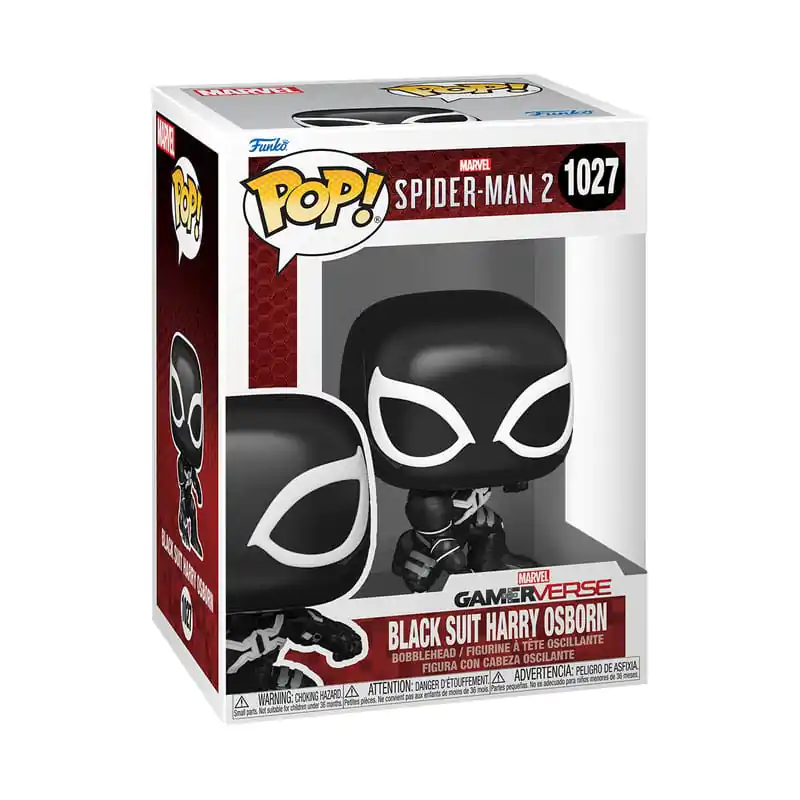 Spiderman 2 Funko POP! Games Vinyl Figur Harry Osborn (Black Suit) 9 cm termékfotó