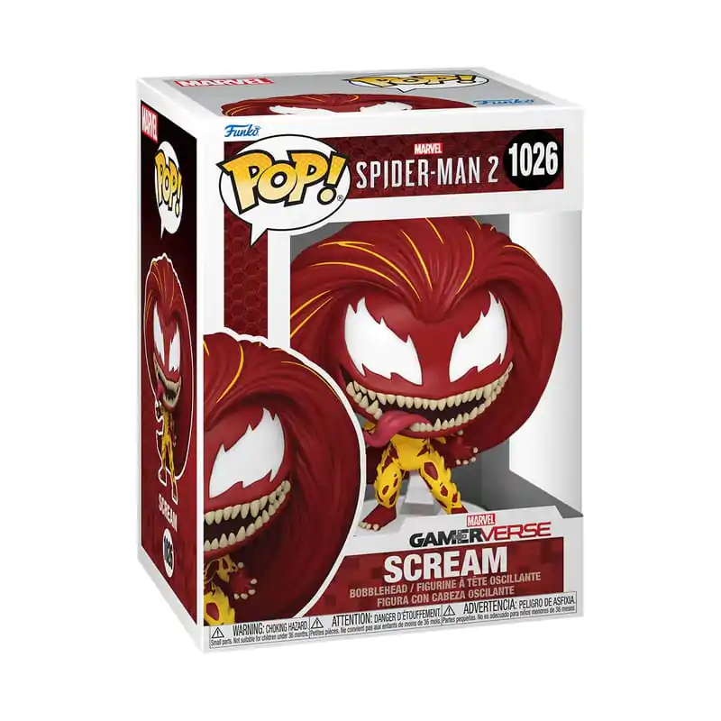 Spiderman 2 Funko POP! Games Vinyl Figur Scream 9 cm Produktfoto