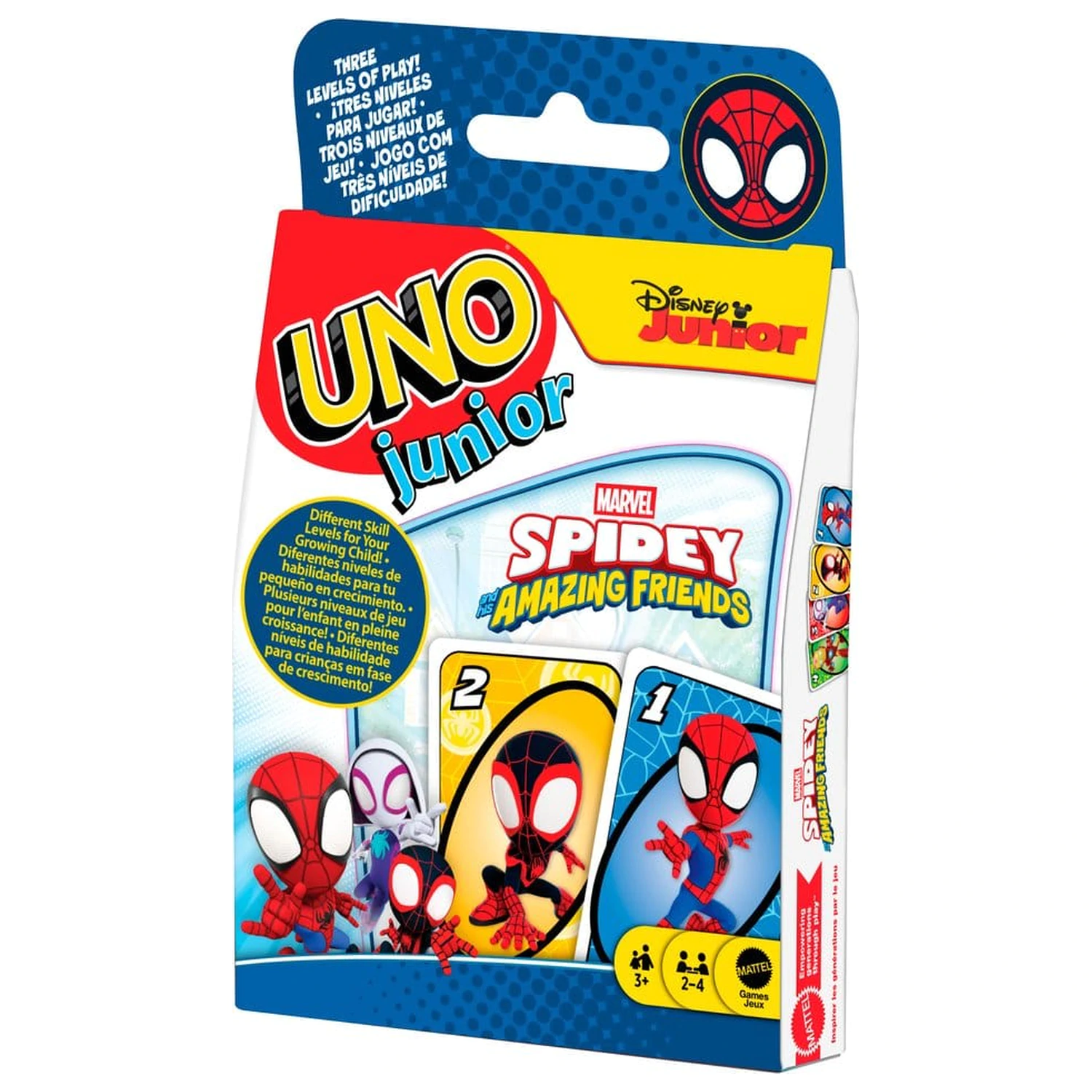 Spidey & His Amazing Friends UNO Junior Kartenspiel Produktfoto