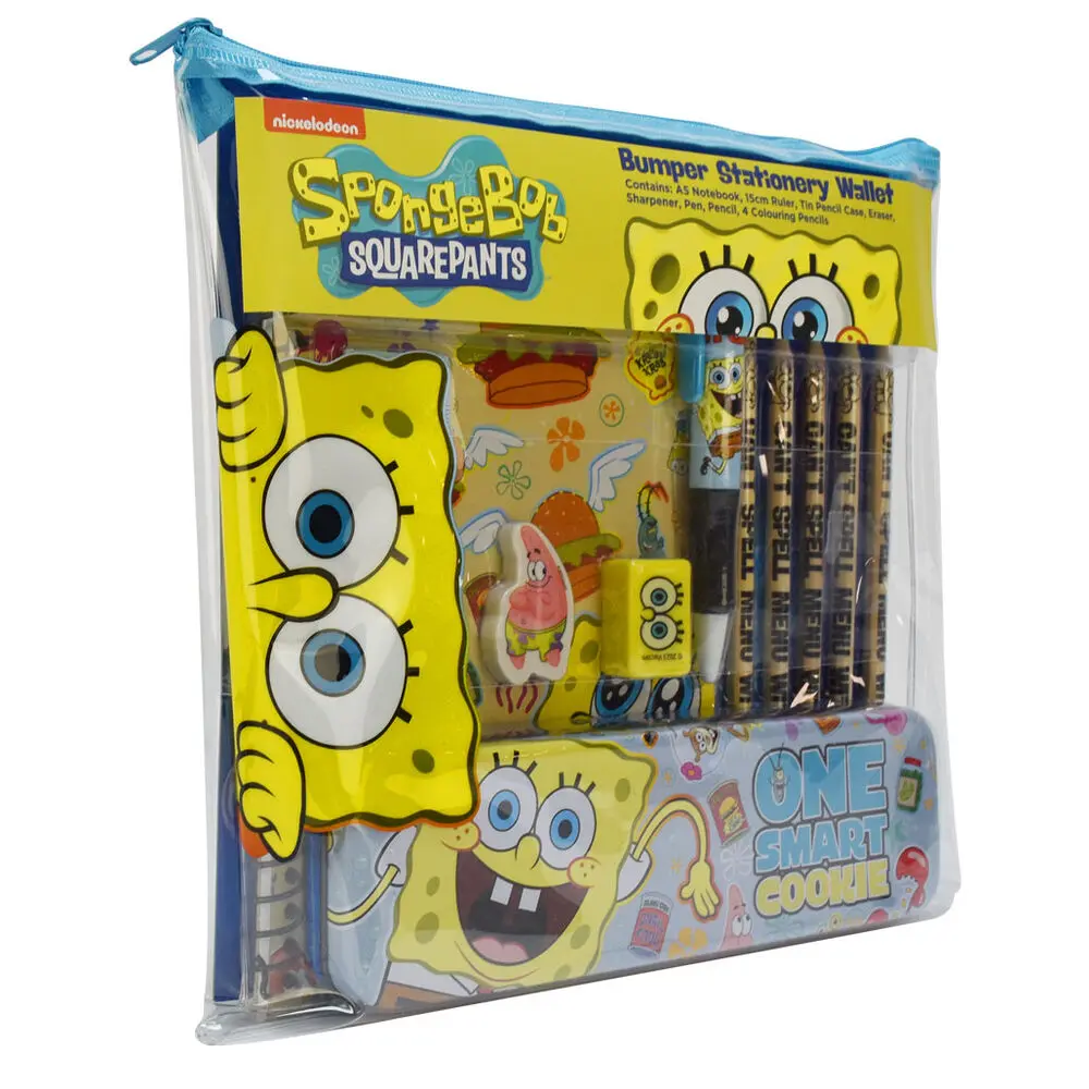 Sponge Bob Schreibwaren Set Produktfoto