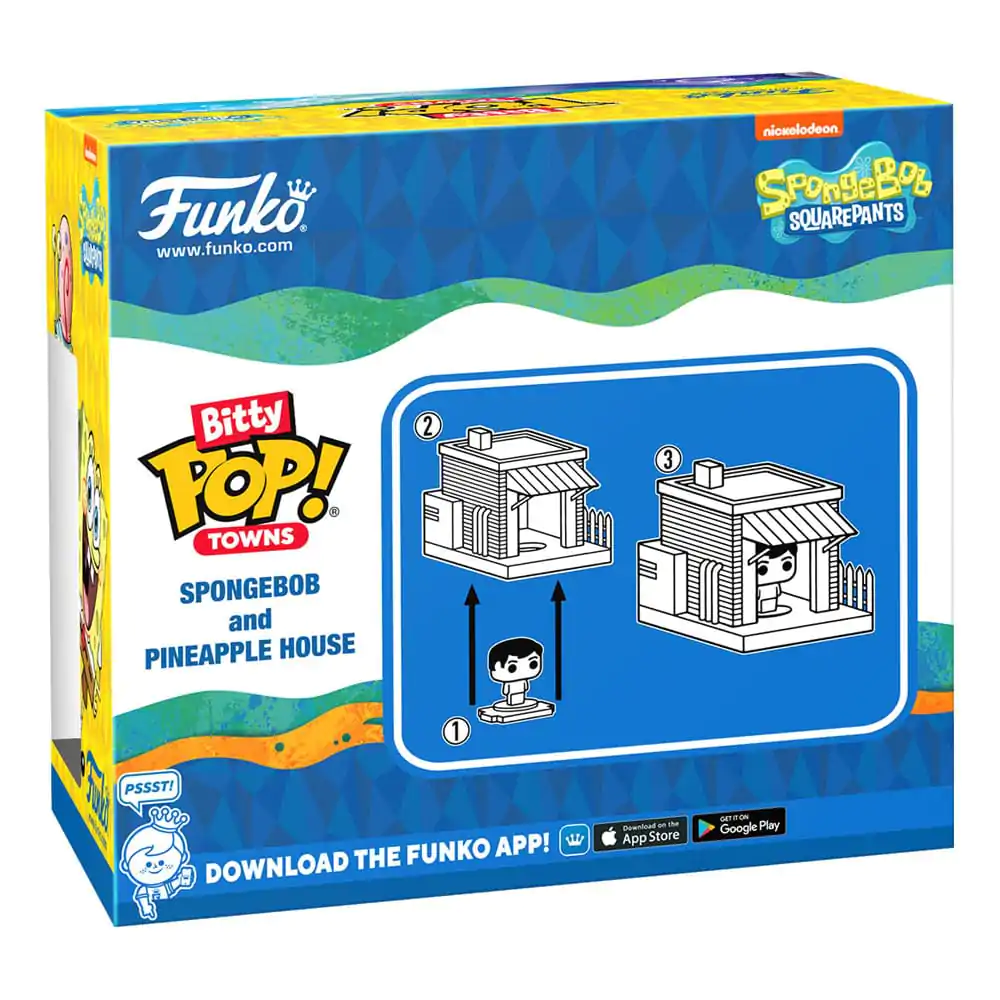 Spongebob Bitty Funko POP! Town Vinyl Figur Spongebob at Home termékfotó