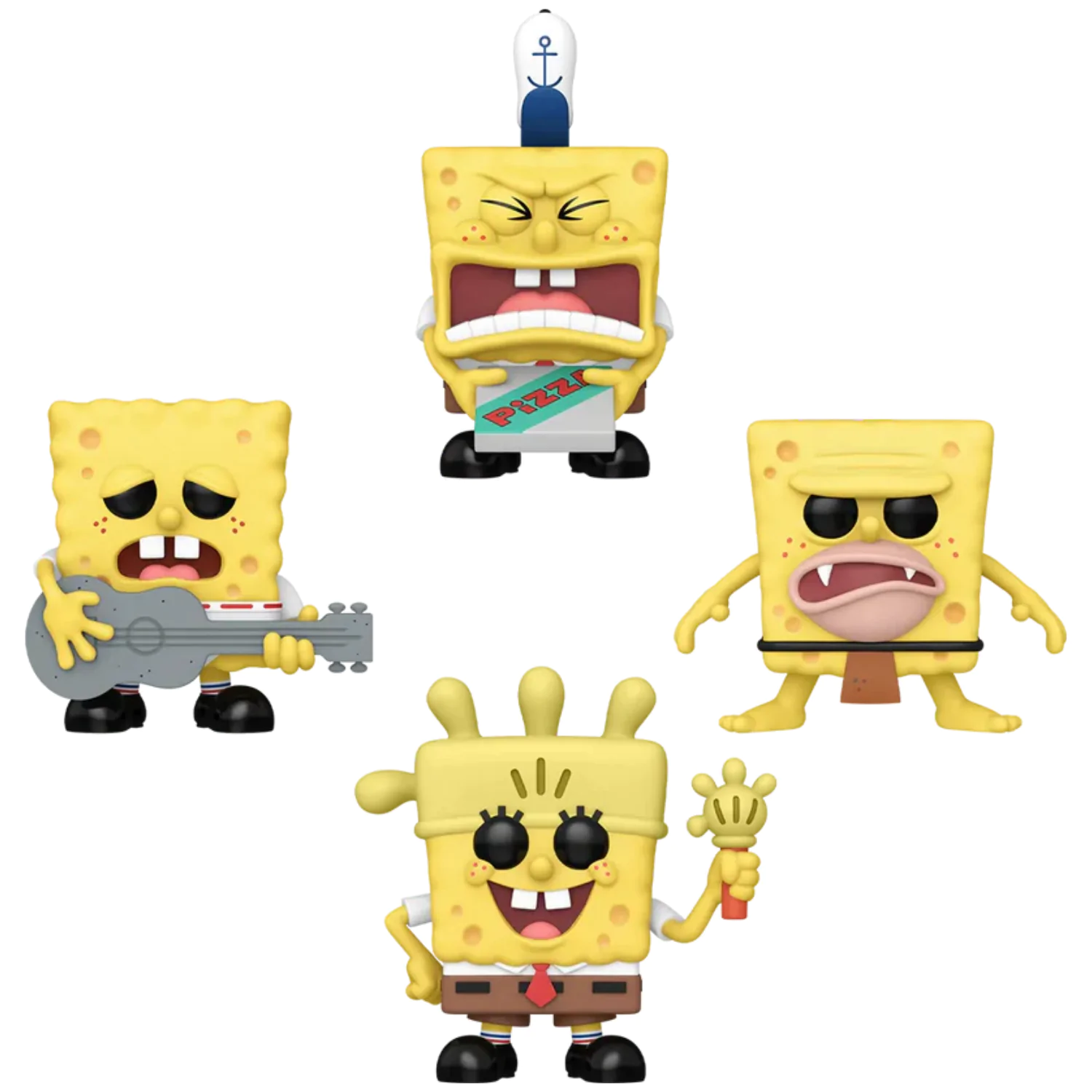 Spongebob Funko POP! Television Vinyl Figur 4er-Pack (EMEA) 9 cm Produktfoto