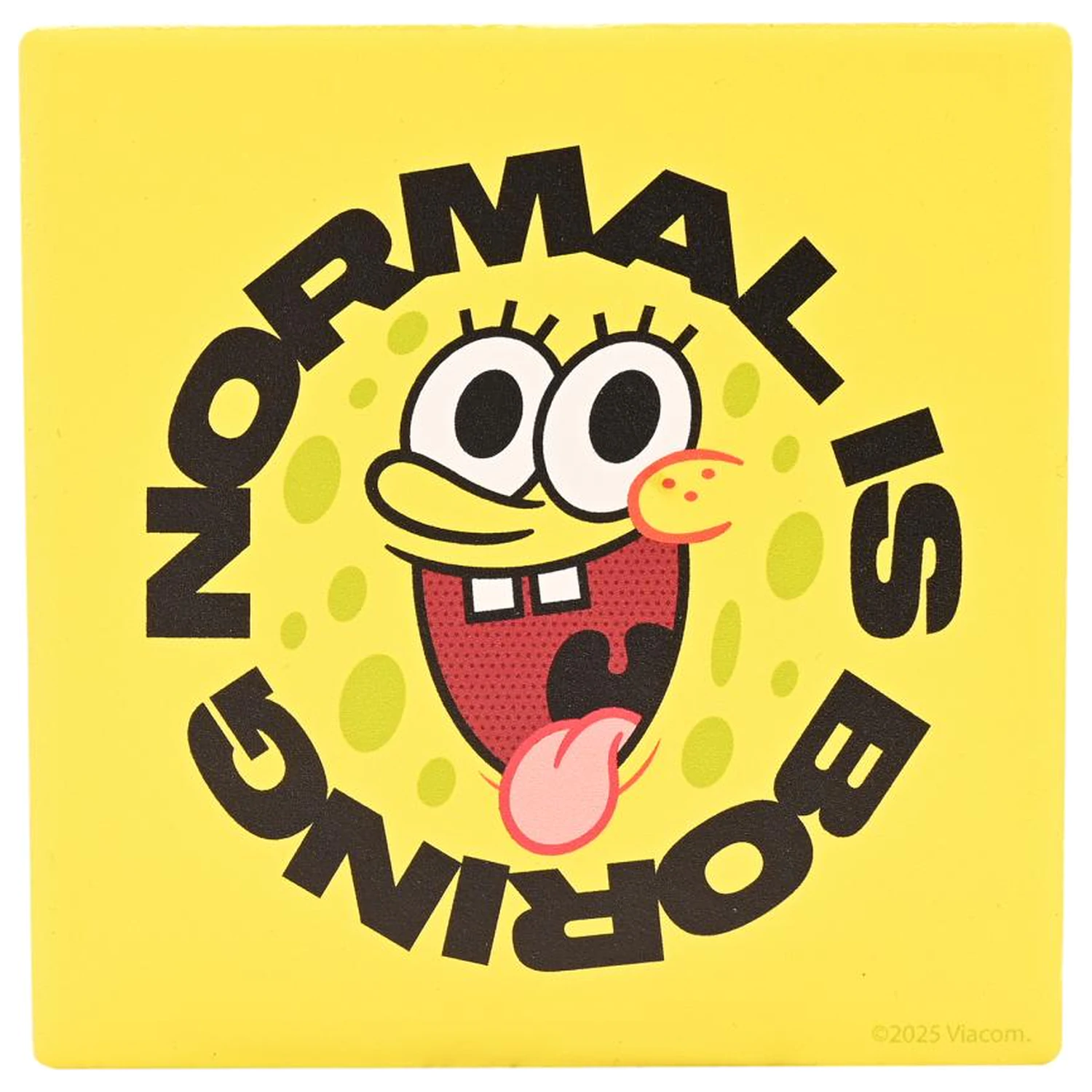 SpongeBob Normal is Boring Keramik-Quadratuntersetzer Produktfoto