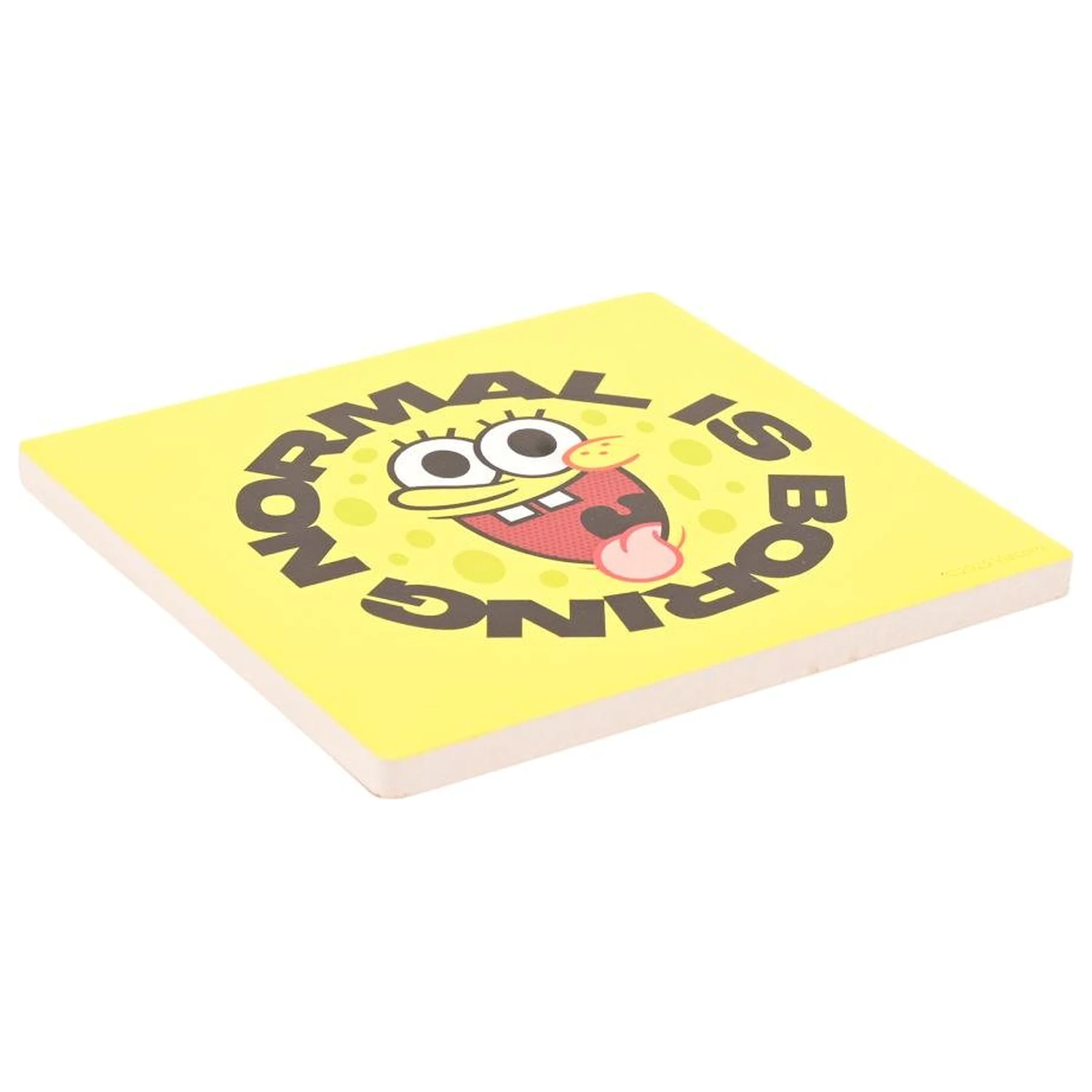 SpongeBob Normal is Boring Keramik-Quadratuntersetzer Produktfoto
