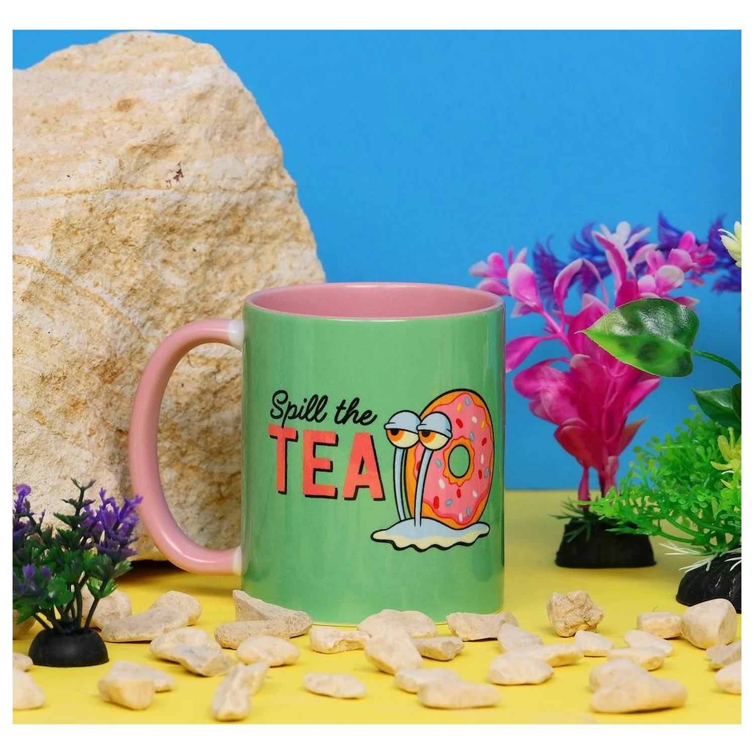 SpongeBob Spill the Tea Innen farbiger Becher 325 ml Produktfoto