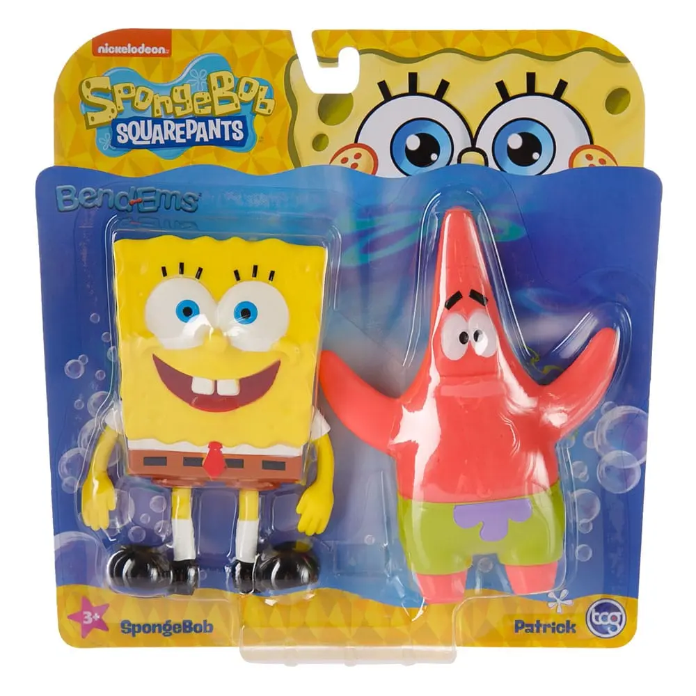 SpongeBob Schwammkopf Bend-Ems Actionfiguren 2er-Pack SpongeBob &amp; Patrick Star 15 cm Produktfoto