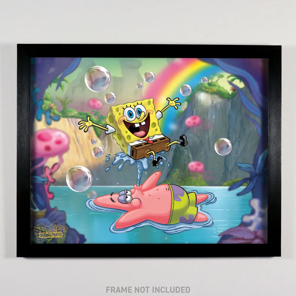 SpongeBob Schwammkopf Kunstdruck Limited Edition Fan-Cel 36 x 28 cm Produktfoto