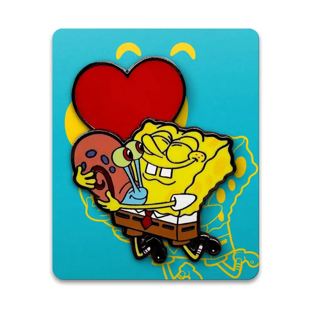 SpongeBob Schwammkopf Bobble Ansteck-Pin Spongebob Heart 5 cm Produktfoto