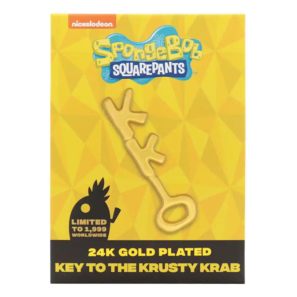 SpongeBob Schwammkopf Replik Krosse Krabbe Key 24k Gold Plated termékfotó