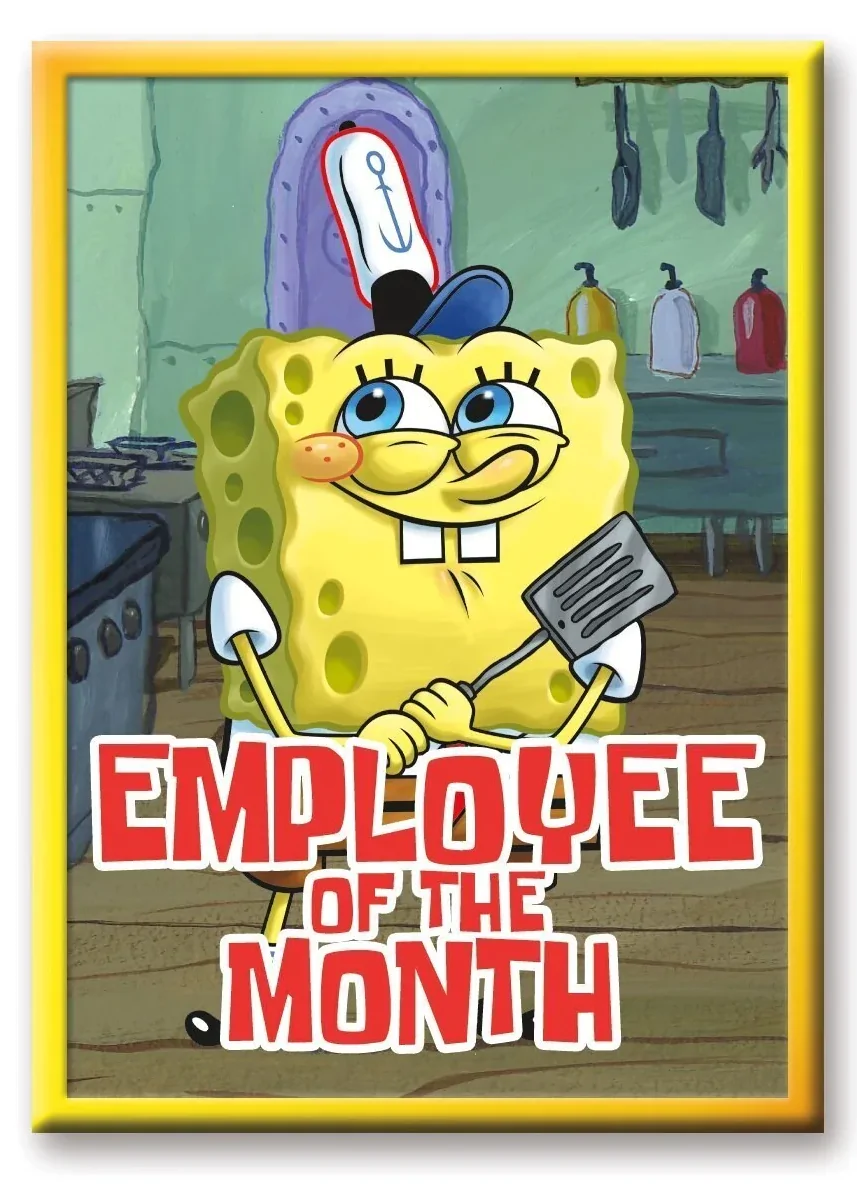 SPONGEBOB SQUAREPANTS Employee of the Month Magnet termékfotó