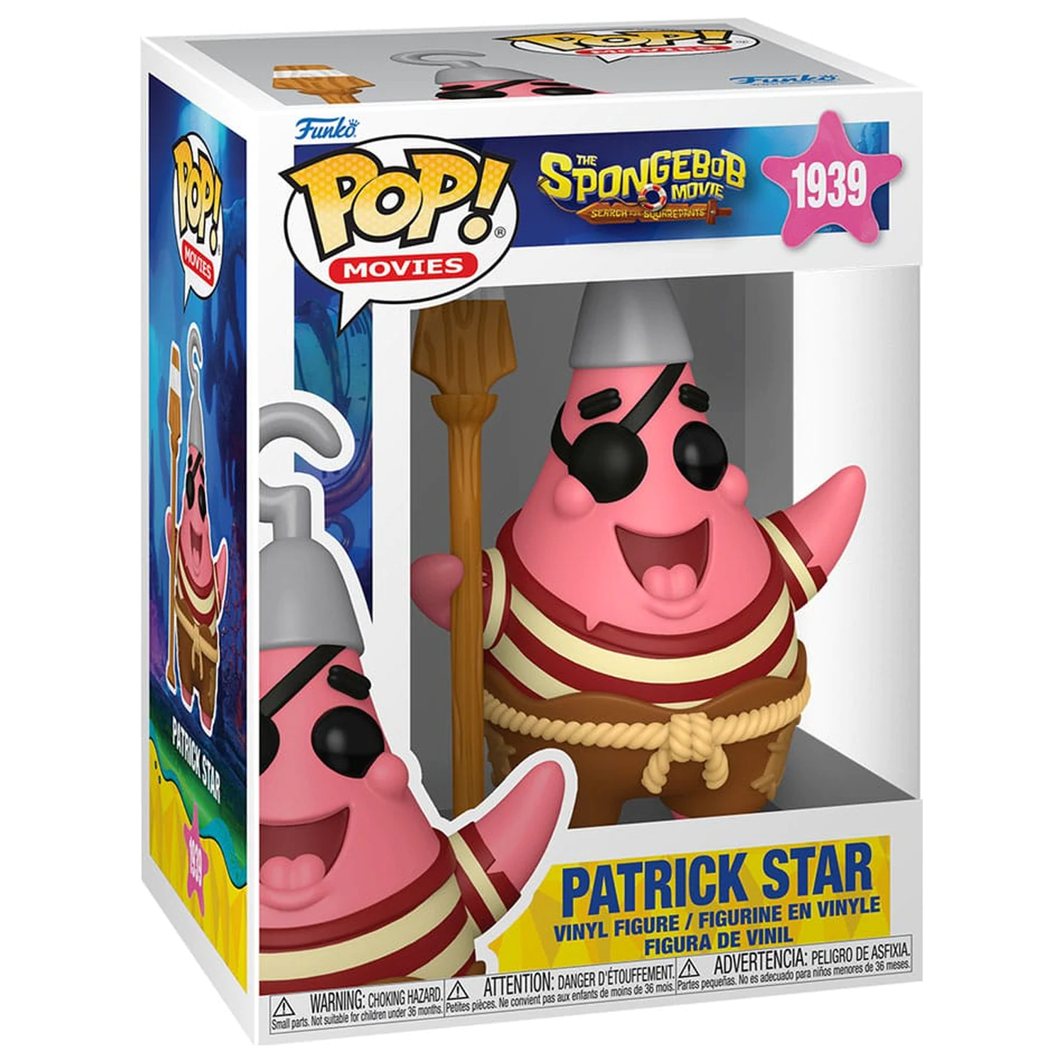 SpongeBob SquarePants Funko POP! Vinyl Figur Patrick Star (Pirate) 9 cm Produktfoto