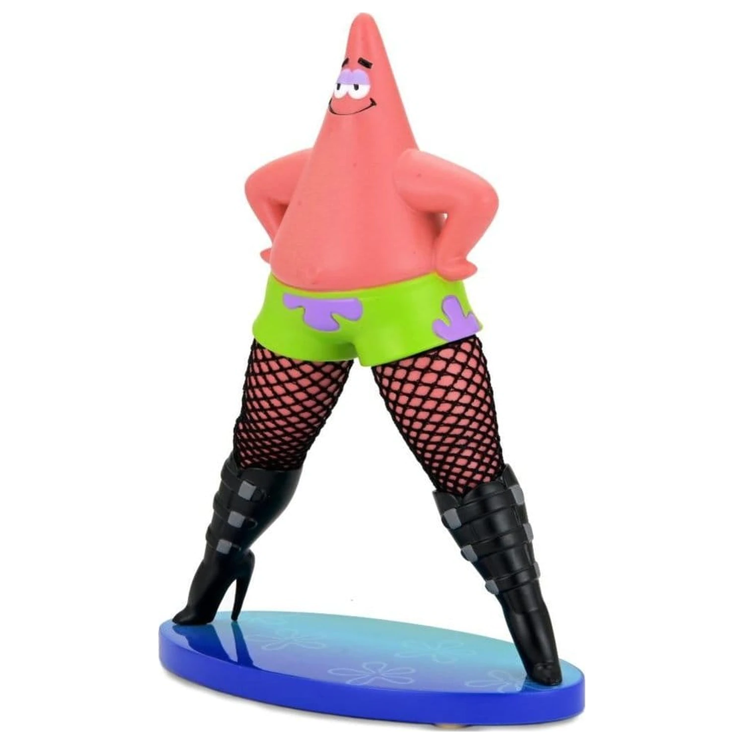 SpongeBob SquarePants Goofy Goober Rock Kunst Figur Patrick Star in Fishnets 15 cm Produktfoto