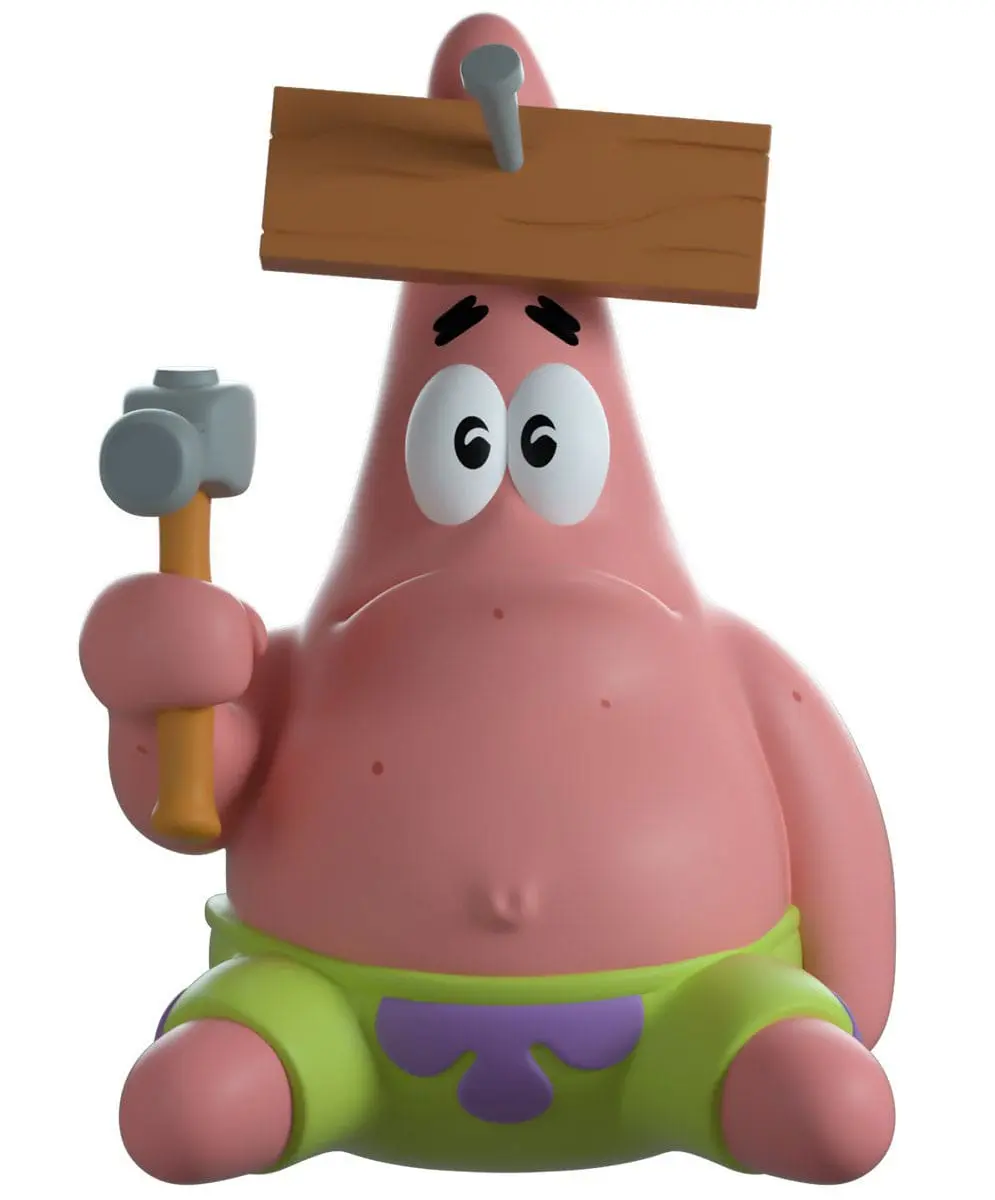 SpongeBob Schwammkopf Vinyl Figur Nail on Head Patrick 10 cm Produktfoto