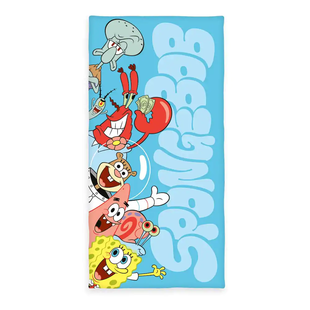SpongeBob Squarepants Velours Handtuch 75 x 150 cm Produktfoto