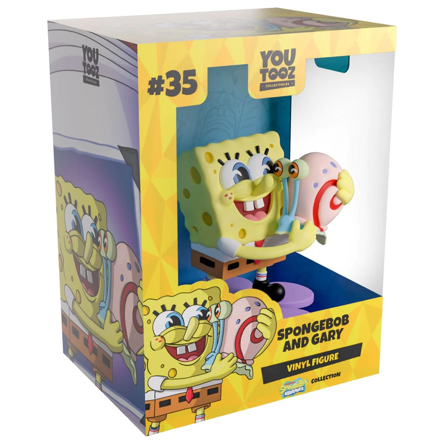 SpongeBob SquarePants Vinyl Figur Spongebob & Gary 9 cm Produktfoto