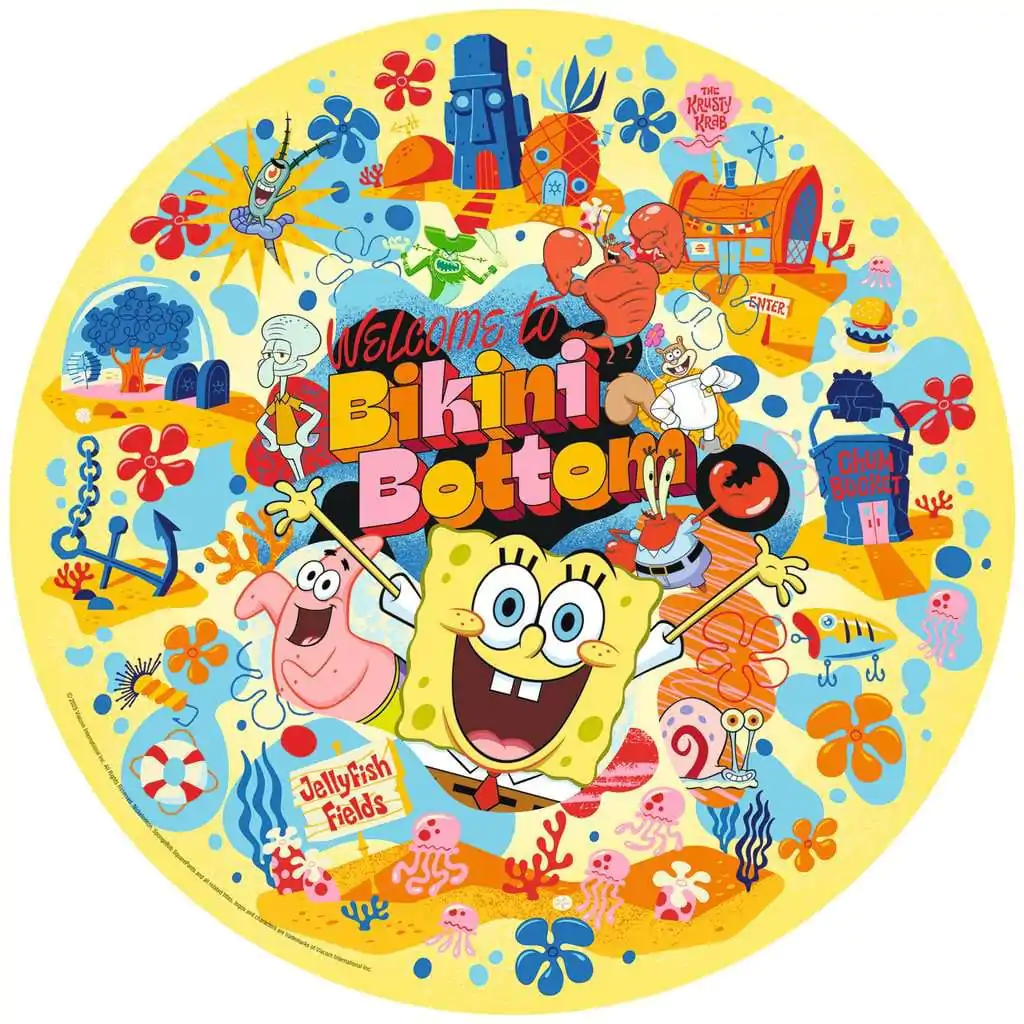 SpongeBob SquarePants Rundes Puzzle Welcome to Bikini Bottom (500 Teile) Produktfoto