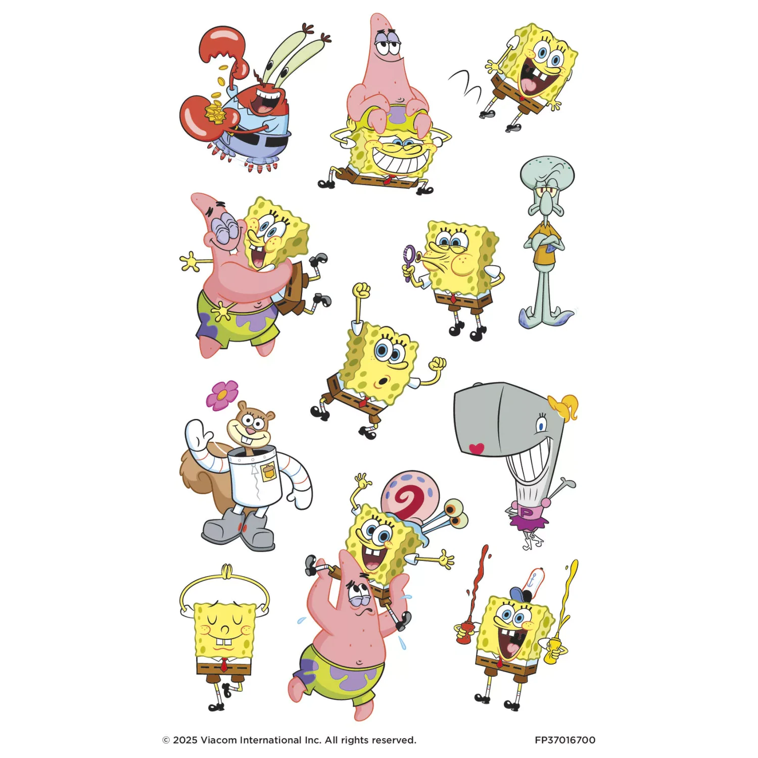 SpongeBob Fun tattoo 12 Stück Produktfoto